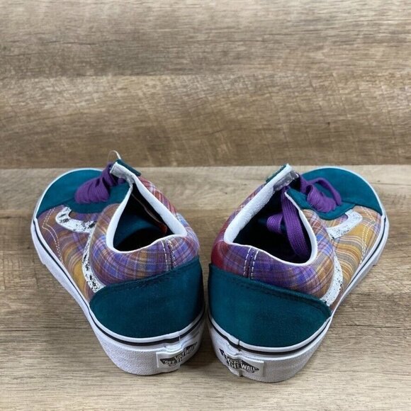 VANS Acid Prep Multicolor Plaid Sneakers Skate Shoes Womens 6.5 Mens 5 NEW - Picture 5 of 10